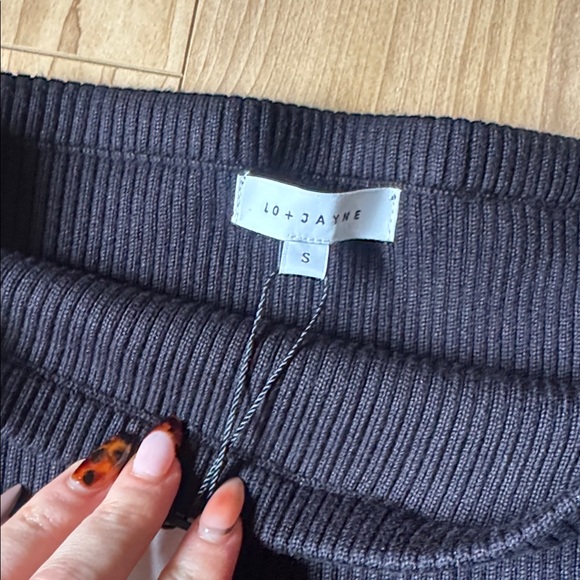 THE LUXE KNIT MIDI SKIRT / ONYX - Picture 4 of 5